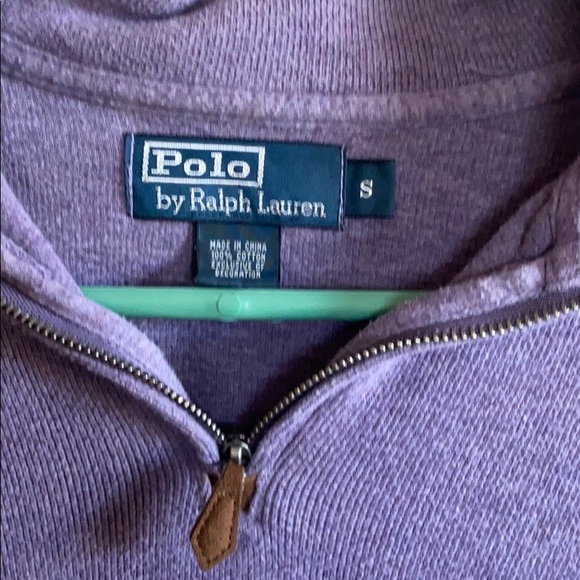 Ralph Lauren Polo Purple Quarter Zip Fleece - Picture 3 of 3